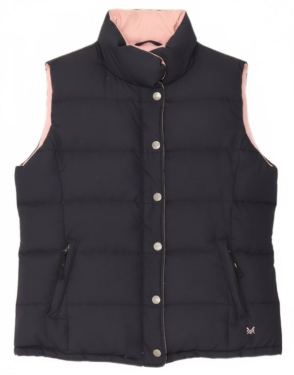 Crew Clothing Gilet căptușit reversibil pentru femei UK 14 Large Bleumarin