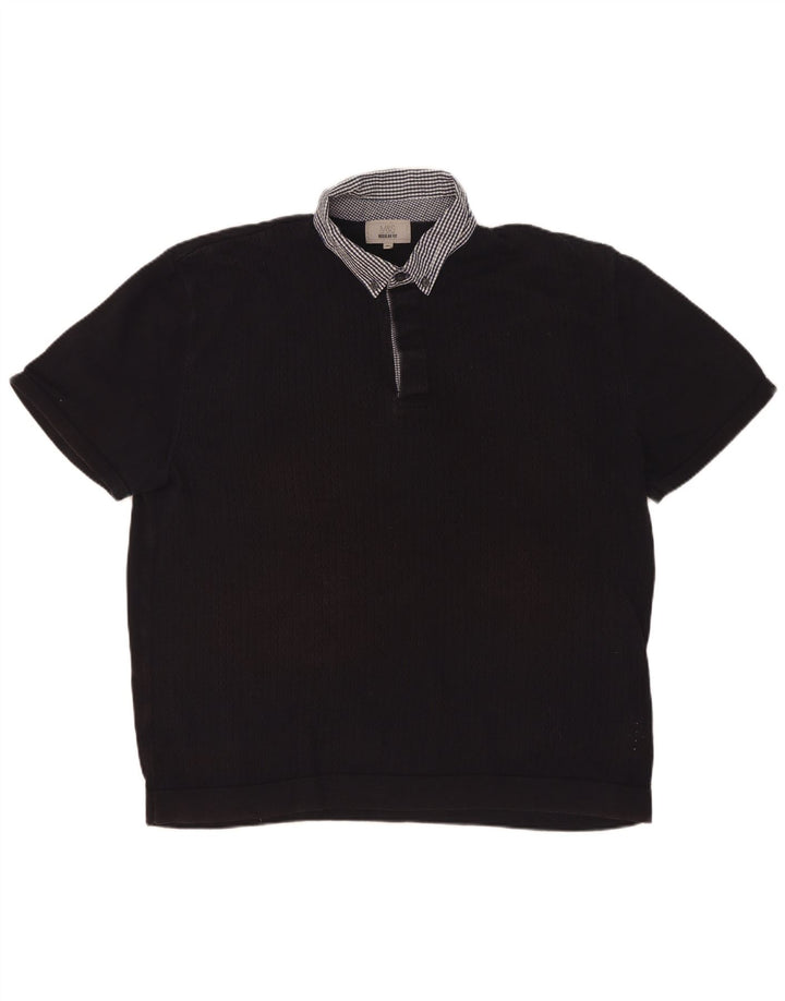 Tricou polo de rugby pentru bărbați Marks & Spencer, XL, bleumarin