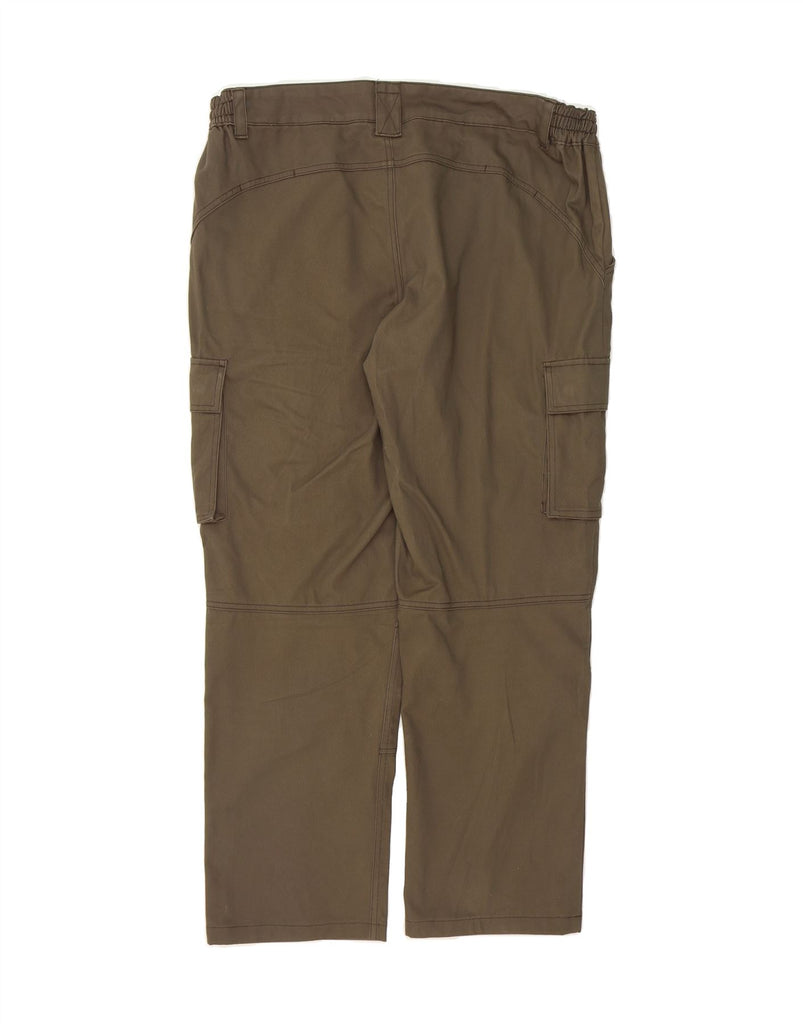 VINTAGE Mens Straight Cargo Trousers W41 L30 Khaki Cotton Vintage Vintage and Second-Hand Vintage from Messina Hembry 