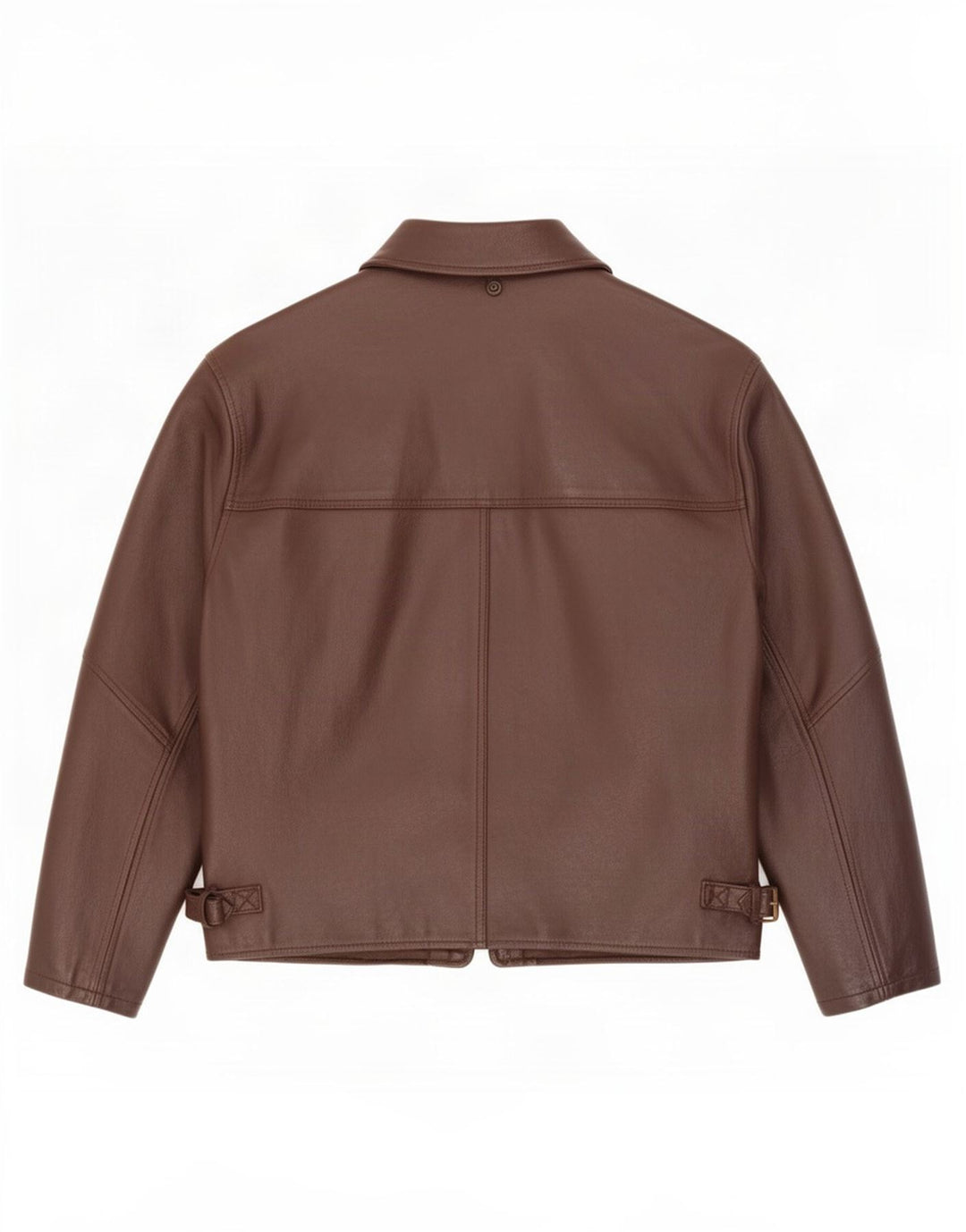 Jachetă de piele vintage pentru bărbați UK 42 XL maro