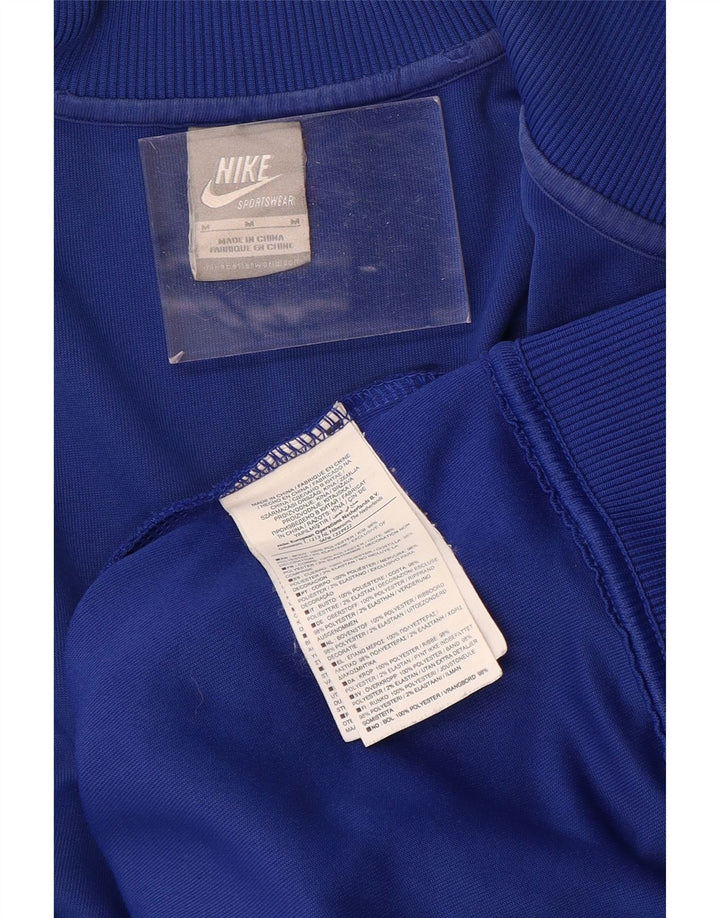 Jachetă de top pentru trening grafic NIKE pentru bărbați, albastru mediu, poliester color bloc