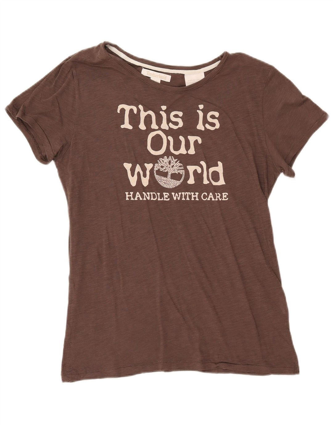 Tricou grafic Timberland pentru femei Top UK 14 Medium Brown