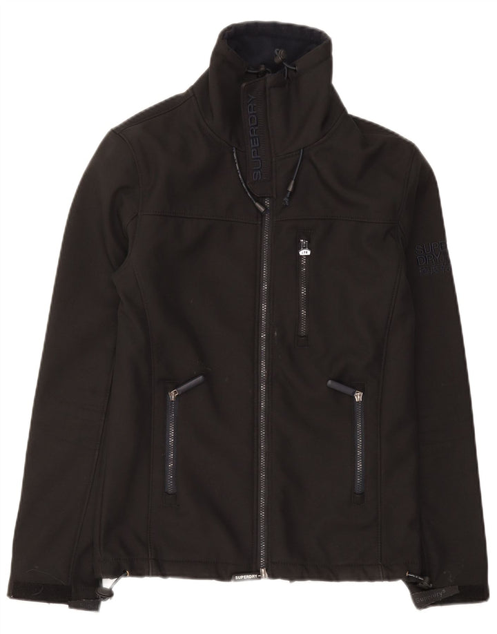 Jachetă Windtrekker Windbreaker pentru bărbați Superdry UK 34 XS Poliester negru