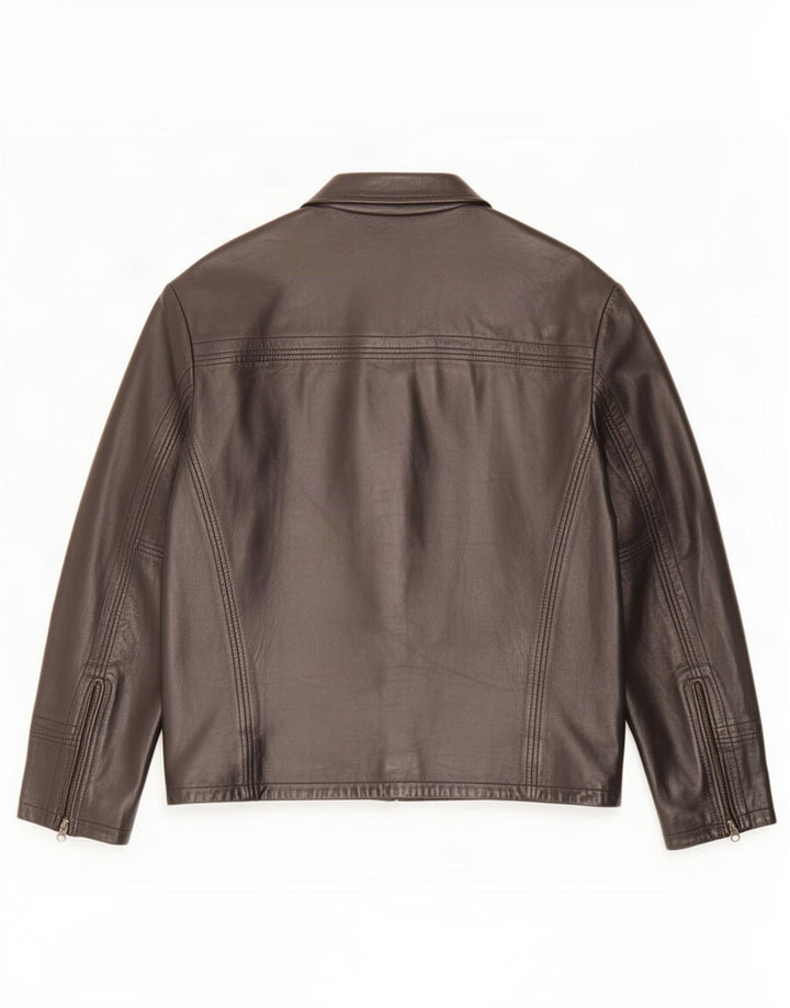 Jachetă de piele pentru bărbați Conbipel IT 48 Medium Black