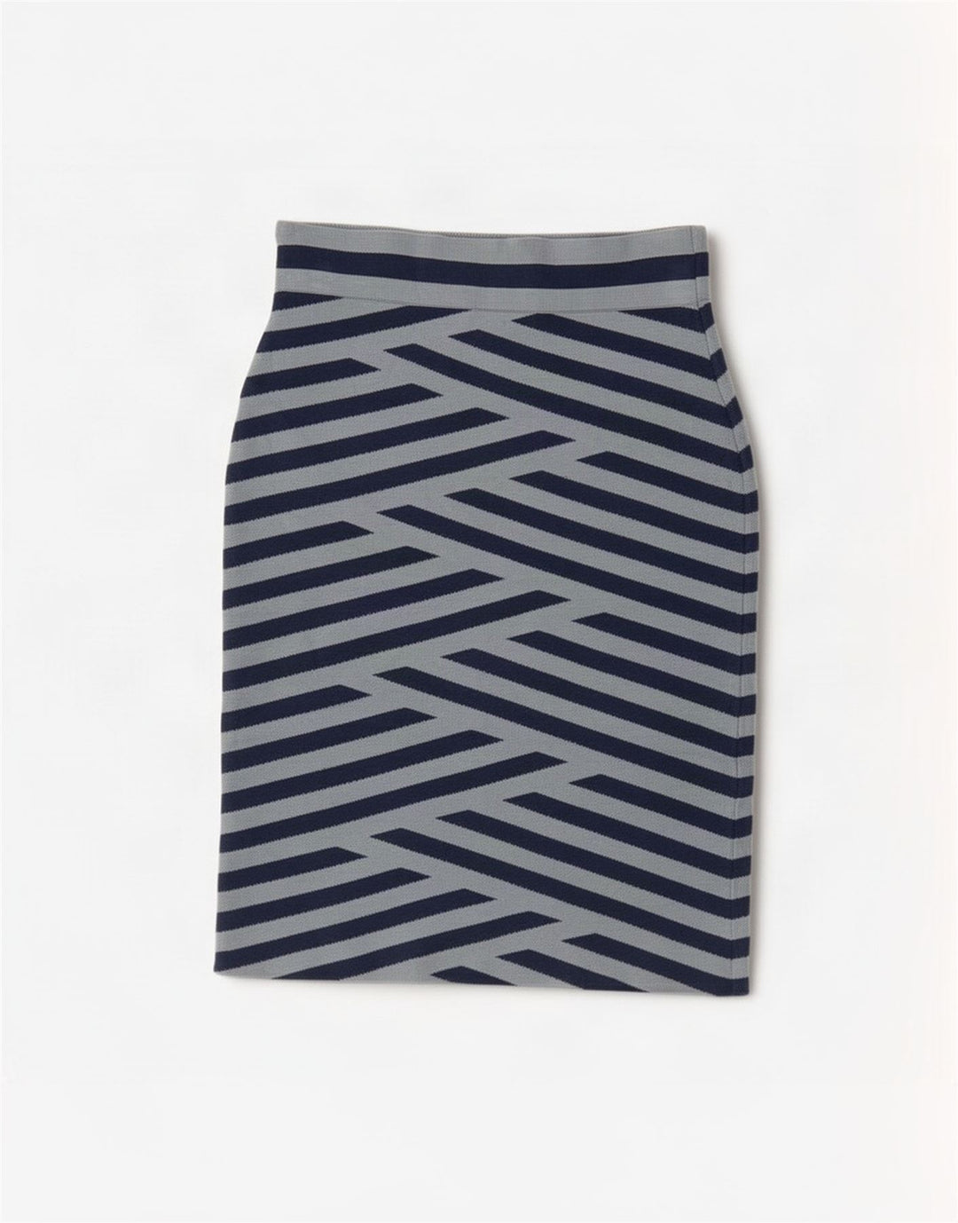 BCBGMAXAZRIA Fusta Creion pentru Femei Mediu W26 Rayon cu dungi albastre
