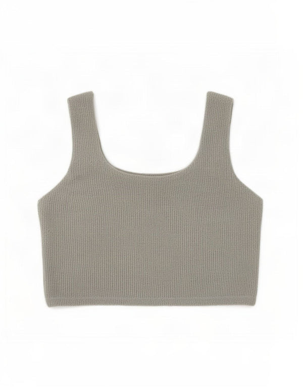 Top Crop Trafaluc pentru femei Zara UK 14, mare, verde, bumbac