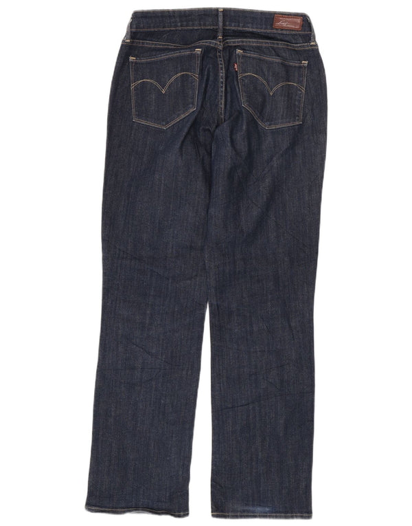 Blugi drepti pentru femei LEVI'S W31 L30 Bumbac bleumarin