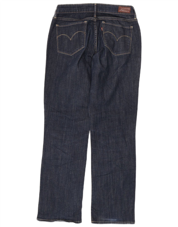 Blugi drepti pentru femei LEVI'S W31 L30 Bumbac bleumarin