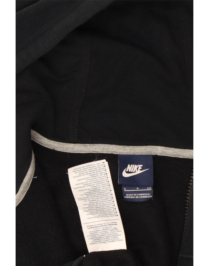 Pulover NIKE pentru bărbați, cu fermoar, bumbac mic, negru