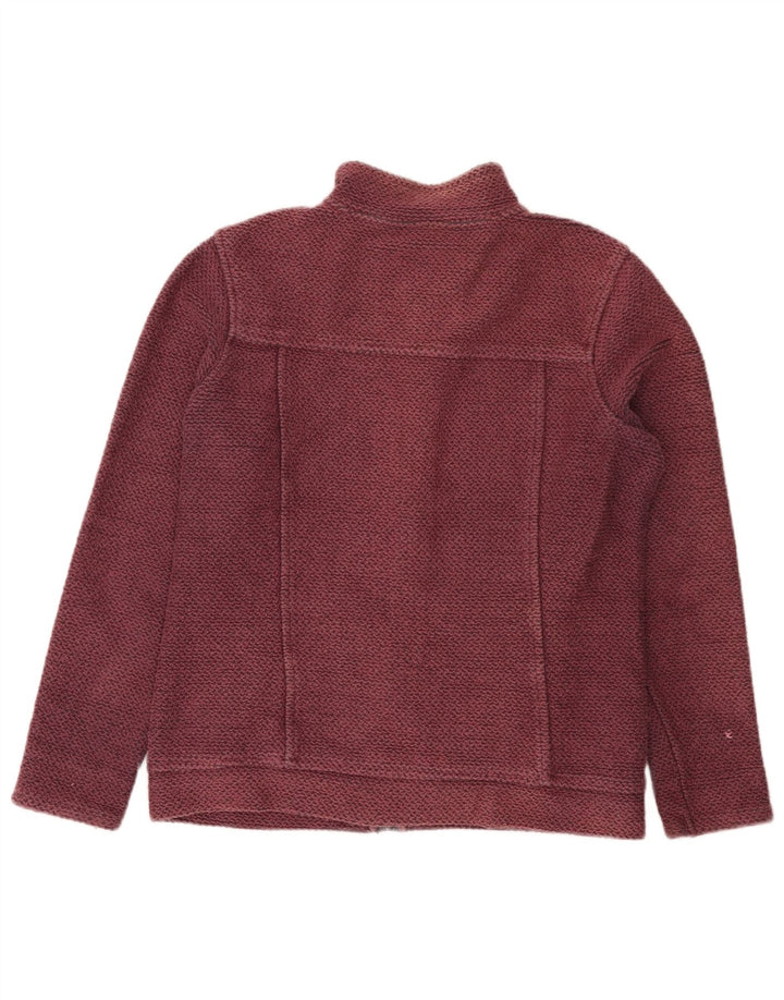 Jachetă de trening pentru femei Weird Fish UK 12 Bumbac Burgundy mediu