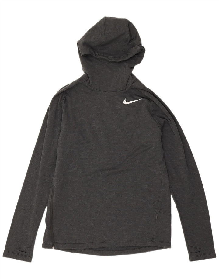 Pulover Nike Dri Fit pentru bărbați, poliester mediu negru