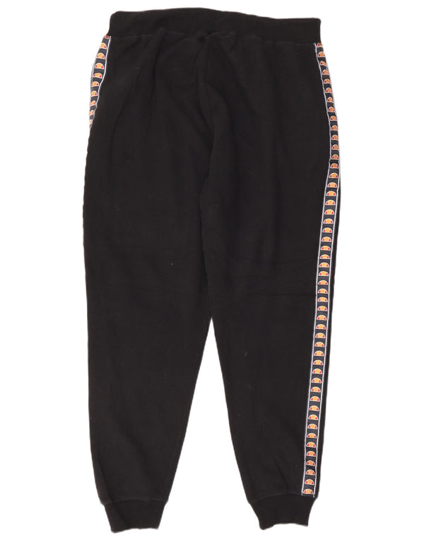 Pantaloni de trening grafic pentru bărbați Ellesse Pantaloni de jogging, mari, negru, bumbac