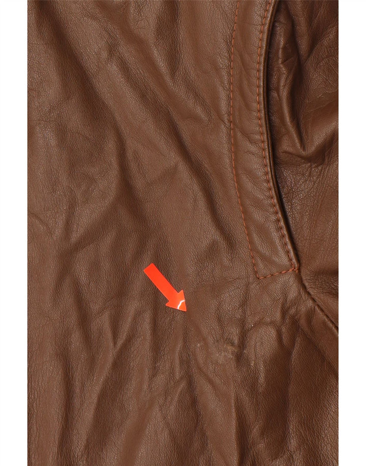 Jachetă de piele pentru bărbați VINTAGE IT 52 XL maro