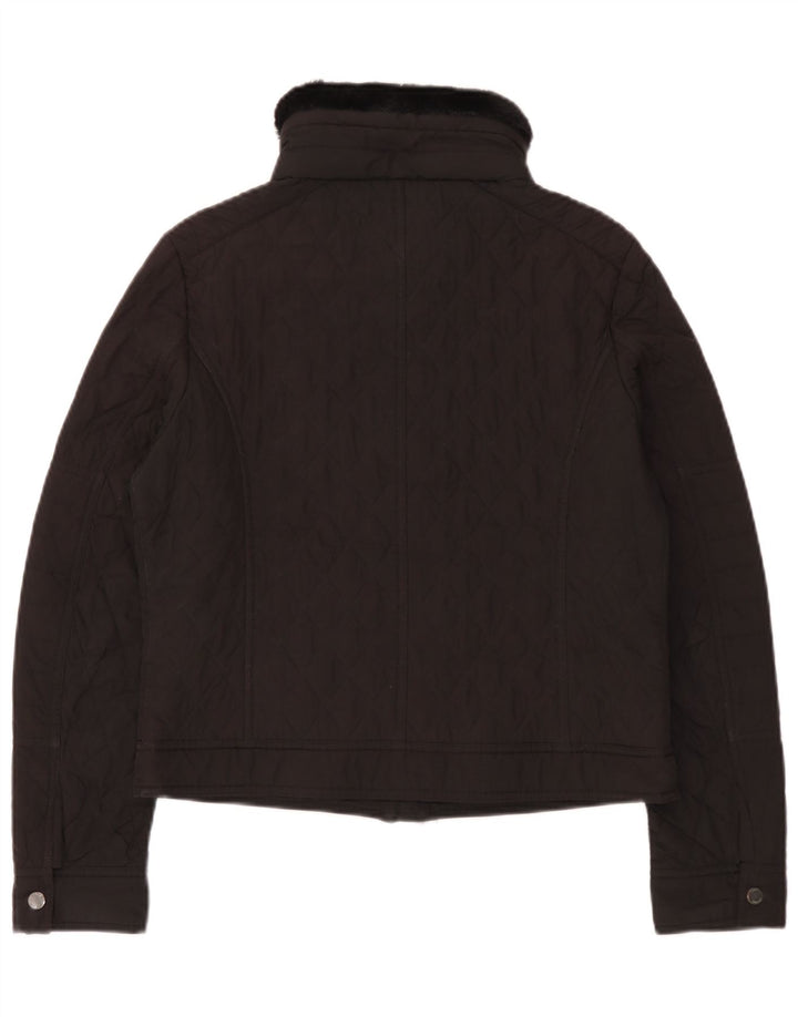 Jachetă matlasată Tommy Hilfiger pentru femei UK 14 Poliester mediu negru