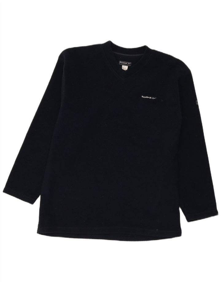Pulover Reebok pentru bărbați din lână, poliester, albastru, mediu