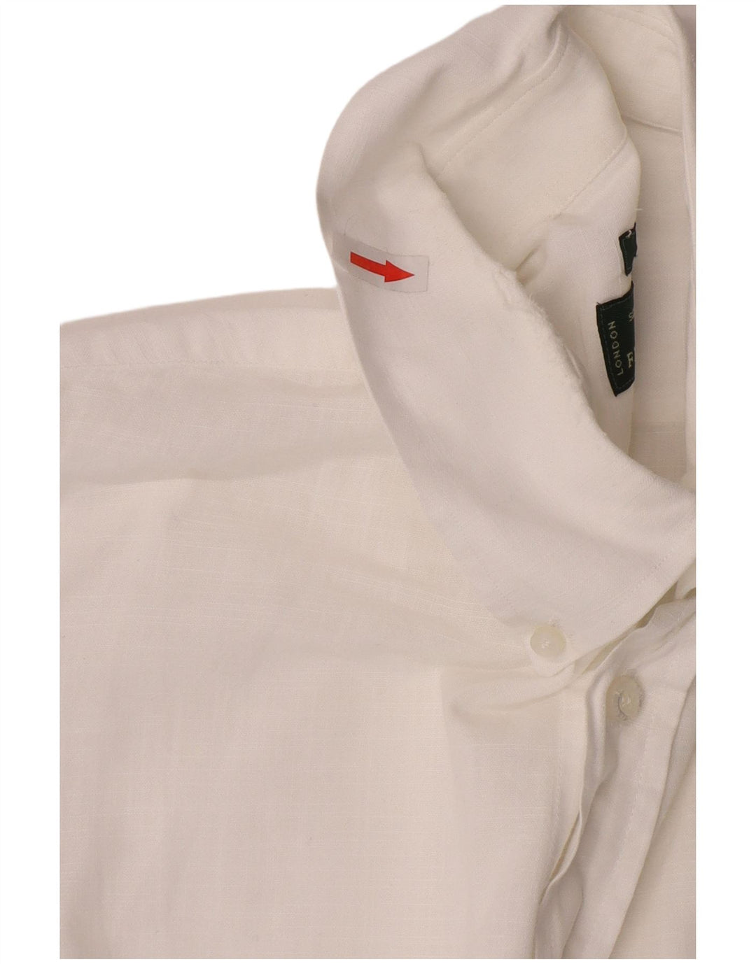 Cămașă pentru bărbați Fred Perry Slim Fit, mare, alb, bumbac