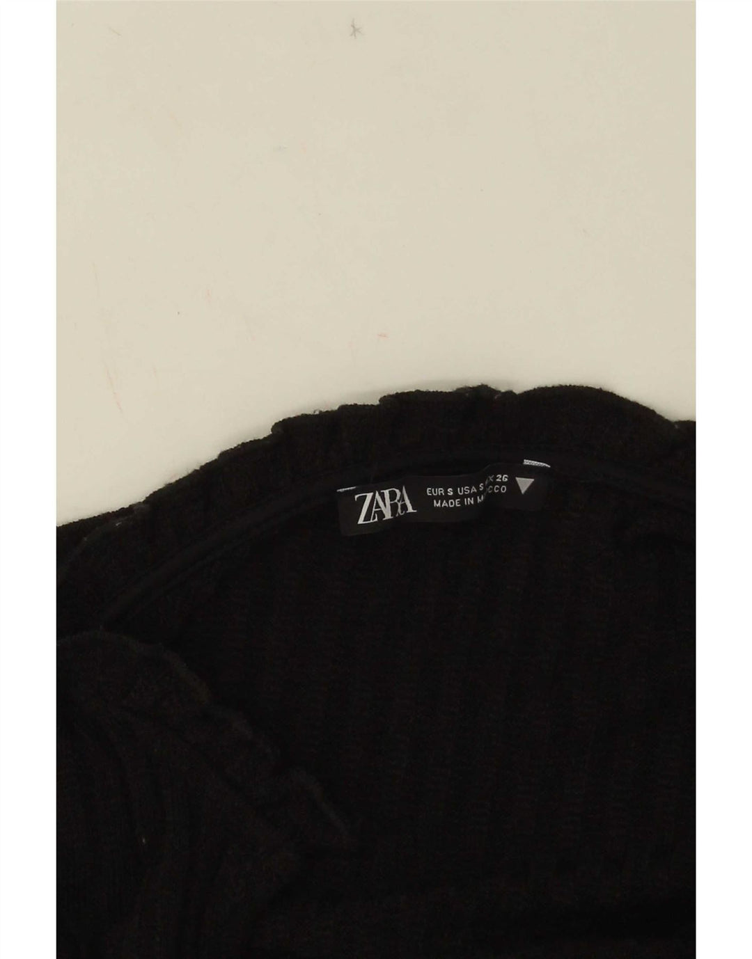 Rochie Pulover pentru Damă Zara UK 10 Mic Negru