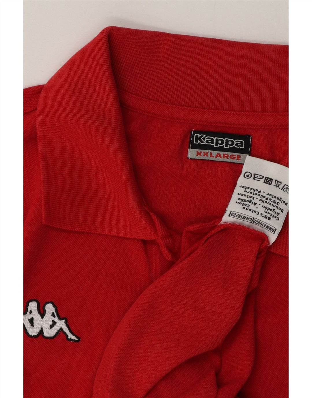 Cămașă polo pentru bărbați Kappa 2XL bumbac roșu