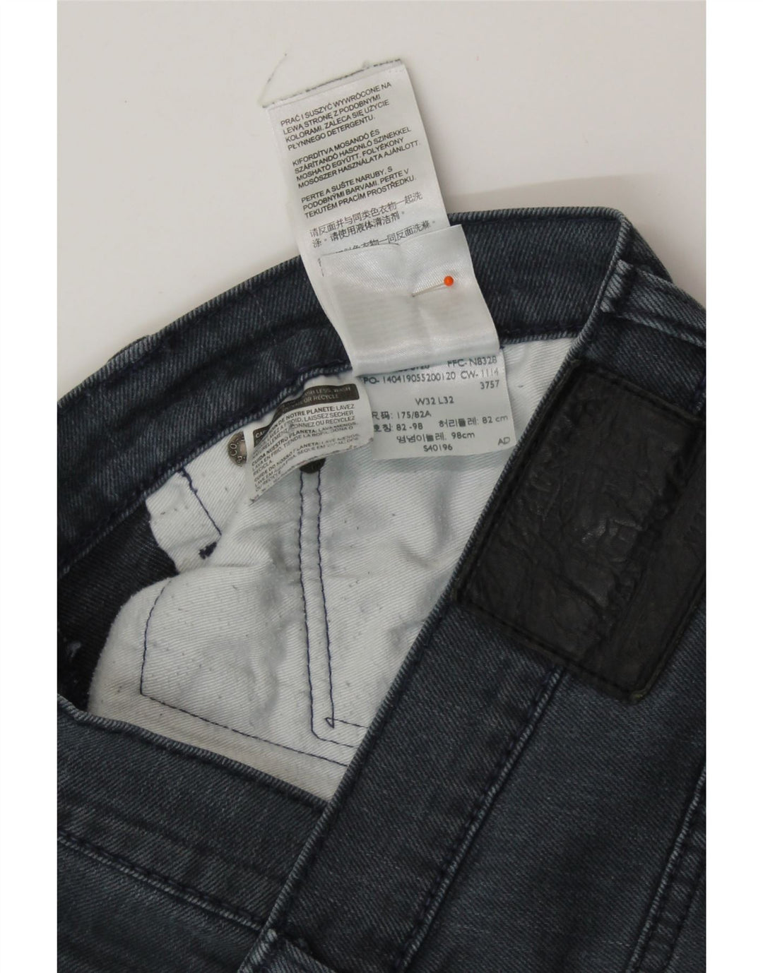 Blugi slim pentru bărbați LEVI'S W32 L27 bumbac gri