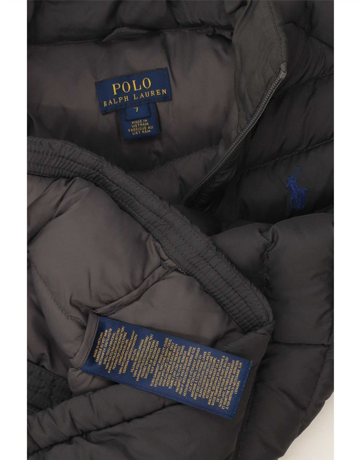 Jachetă căptușită Polo Ralph Lauren pentru băieți 6-7 ani poliester gri