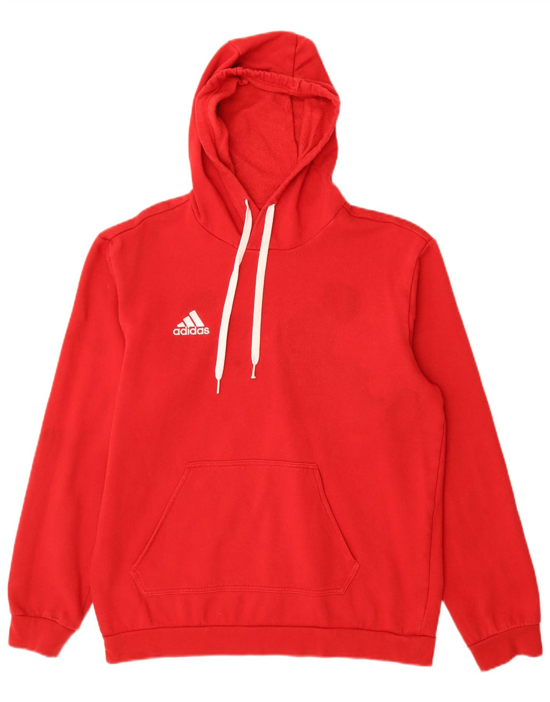 Pulover Adidas pentru bărbați, bumbac roșu mediu