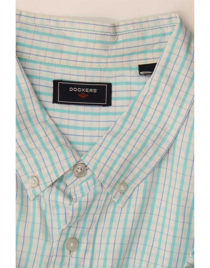Cămașă cu mânecă scurtă pentru bărbați DOCKERS, 2XL, turcoaz