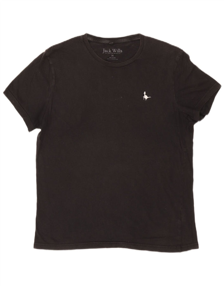 Tricou Jack Wills pentru bărbați Top mediu din bumbac negru