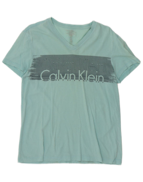 Tricou grafic Calvin Klein pentru femei Top UK 10 Small Green Bumbac
