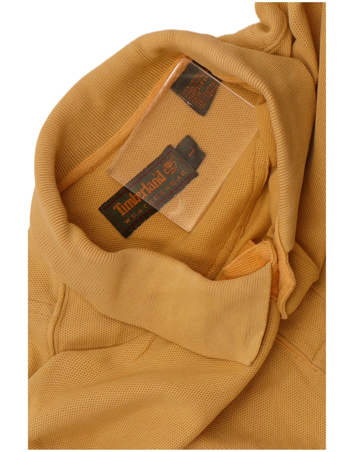 Tricou polo Timberland pentru bărbați, bumbac galben mare