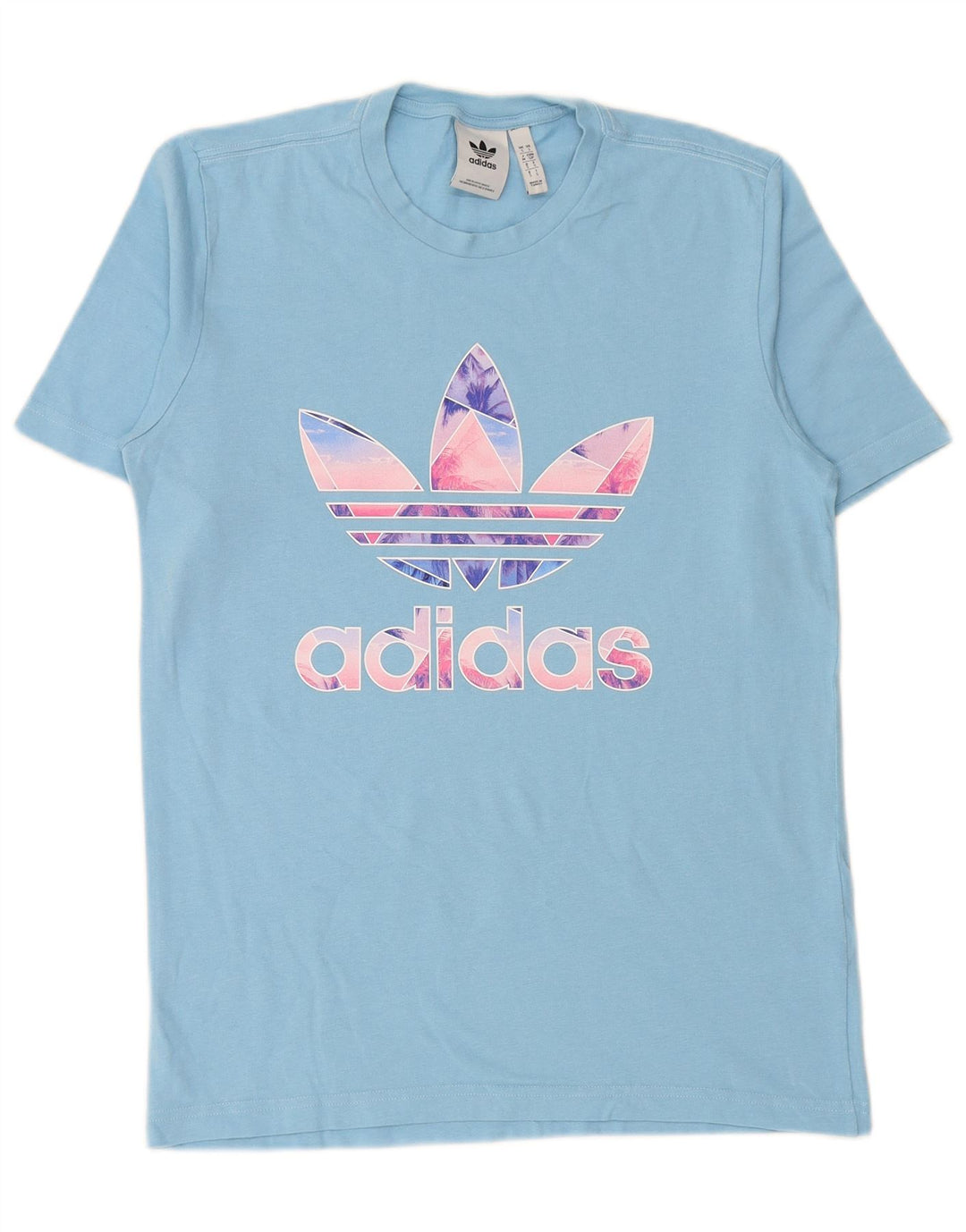 Tricou grafic ADIDAS pentru bărbați Top mic, albastru, bumbac