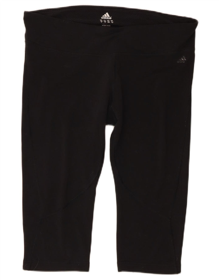 Leggings Capri Adidas pentru femei UK 18 XL negru