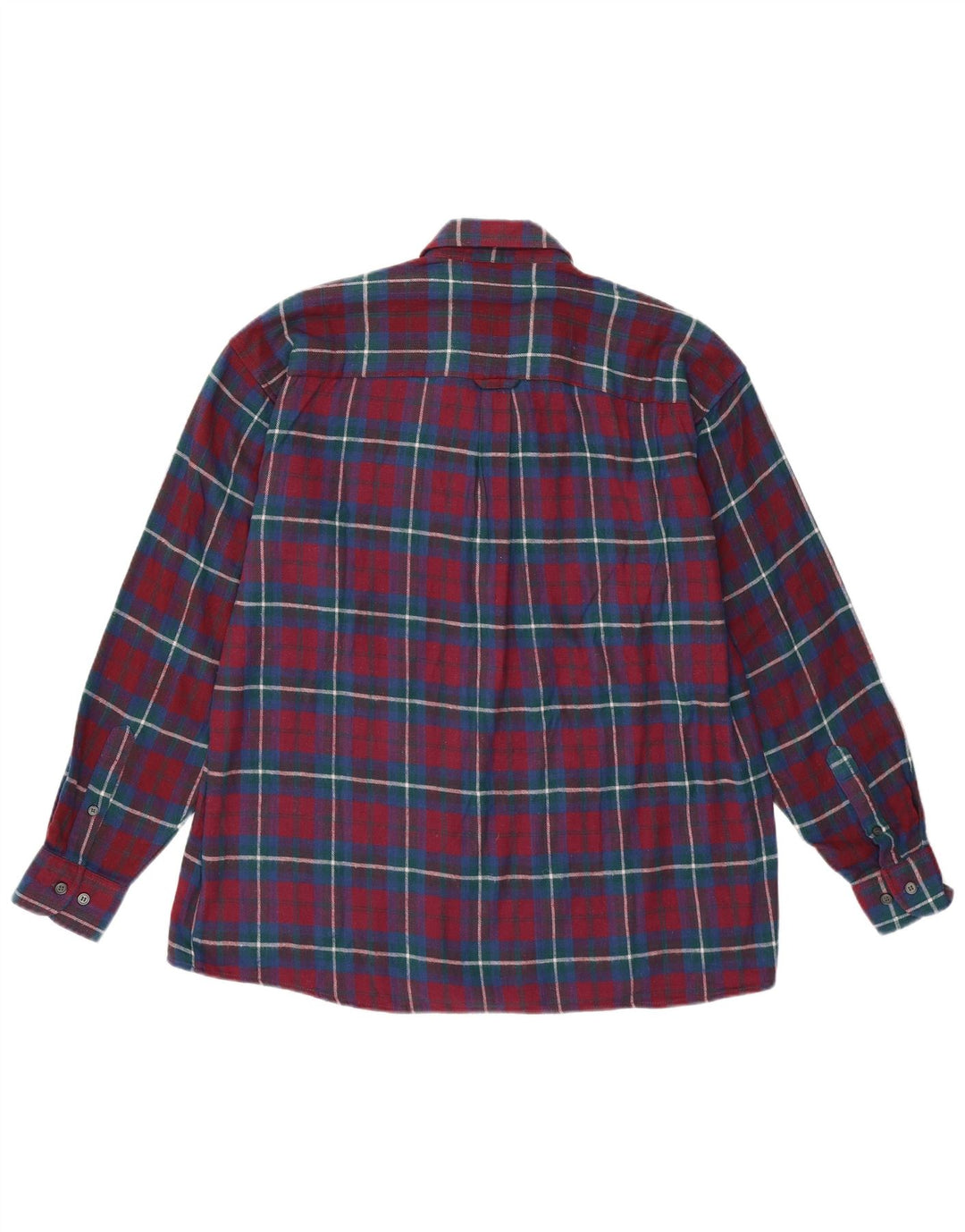 Cămașă de flanel pentru bărbați Gian Marco Venturi, bumbac cu carouri burgundă