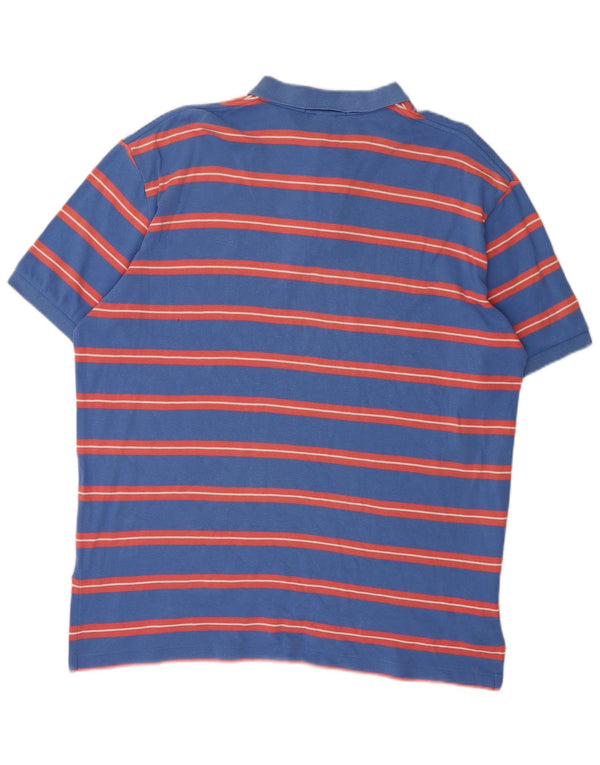 Cămașă polo Polo Ralph Lauren pentru bărbați XL, bumbac cu dungi albastre