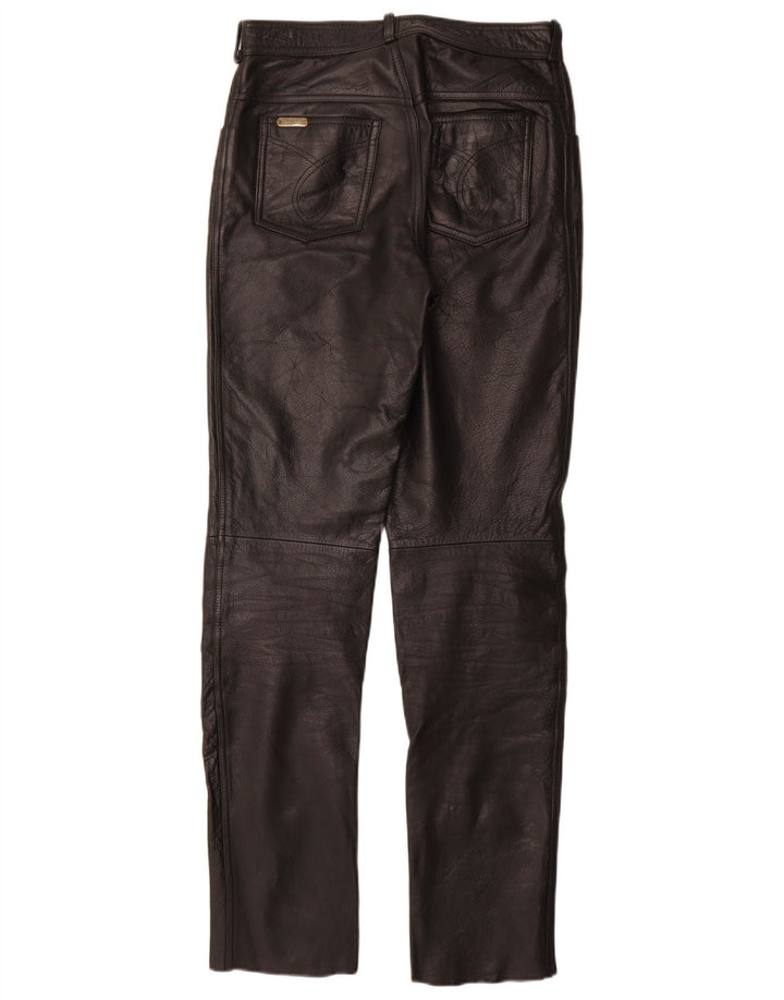 Pantaloni subțiri din piele Linus pentru femei W29 L33 din piele neagră