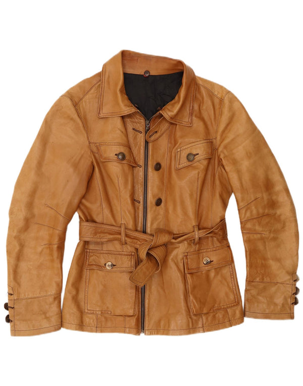 Geacă din piele vintage pentru femei IT 50 XL din piele bej