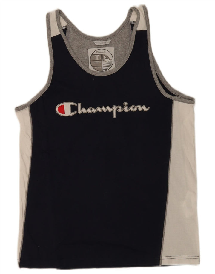 Vestă grafică pentru bărbați Champion, mediu, albastru, bumbac color bloc