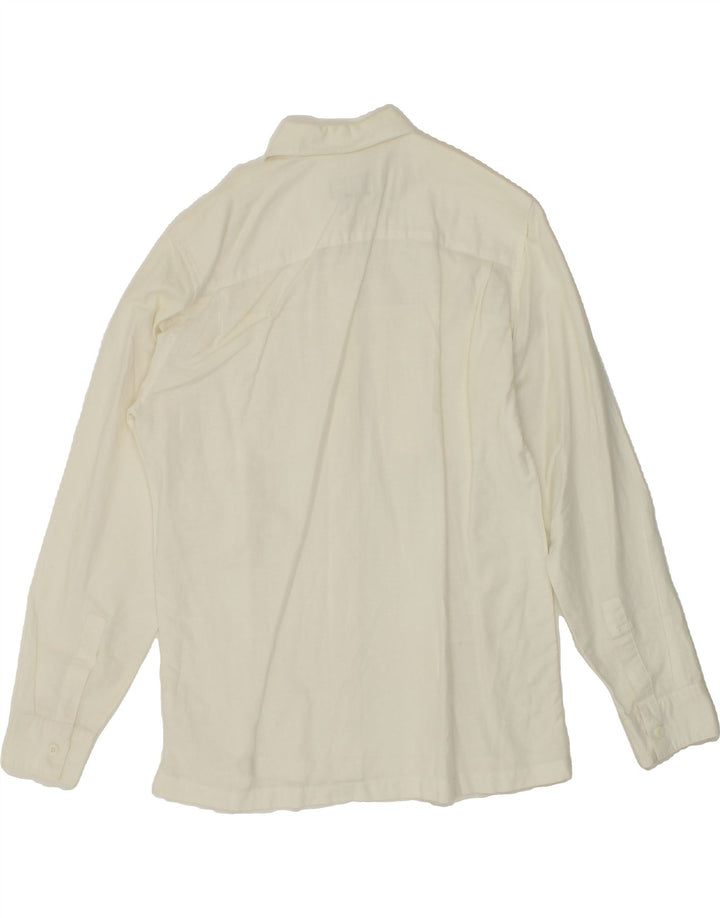 GAS Mens Shirt Small Off White Linen Vintage Gas and Second-Hand Gas from Messina Hembry 