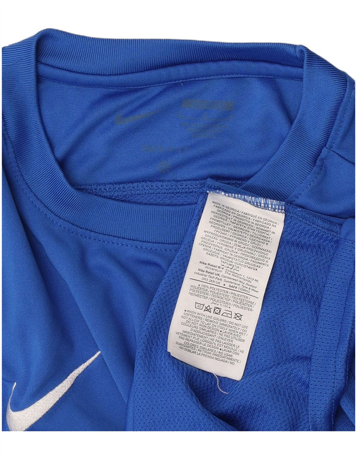 Tricou pentru bărbați Nike Dri Fit Top mare, albastru, poliester