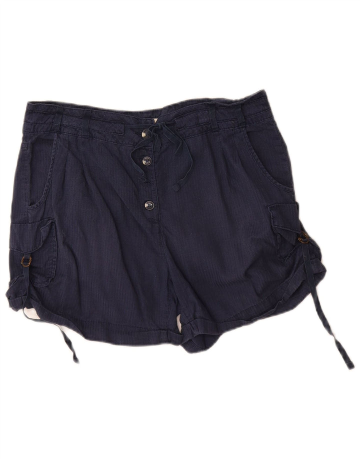 Pantaloni scurti cargo pentru femei Marks & Spencer UK 10 Small W32 Bumbac bleumarin
