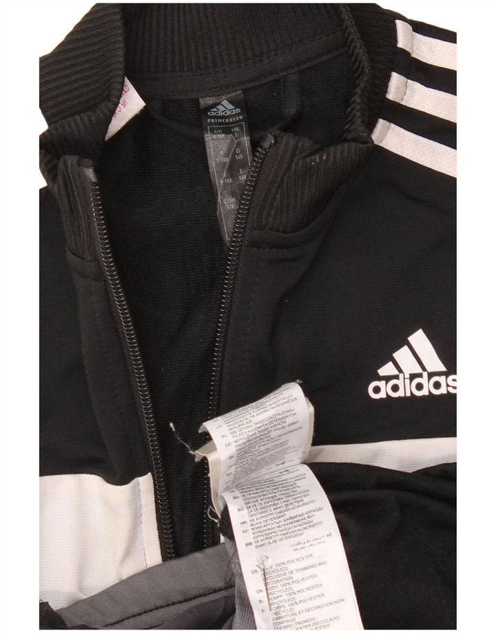 Jachetă de trening pentru băieți Adidas 9-10 ani, negru, poliester