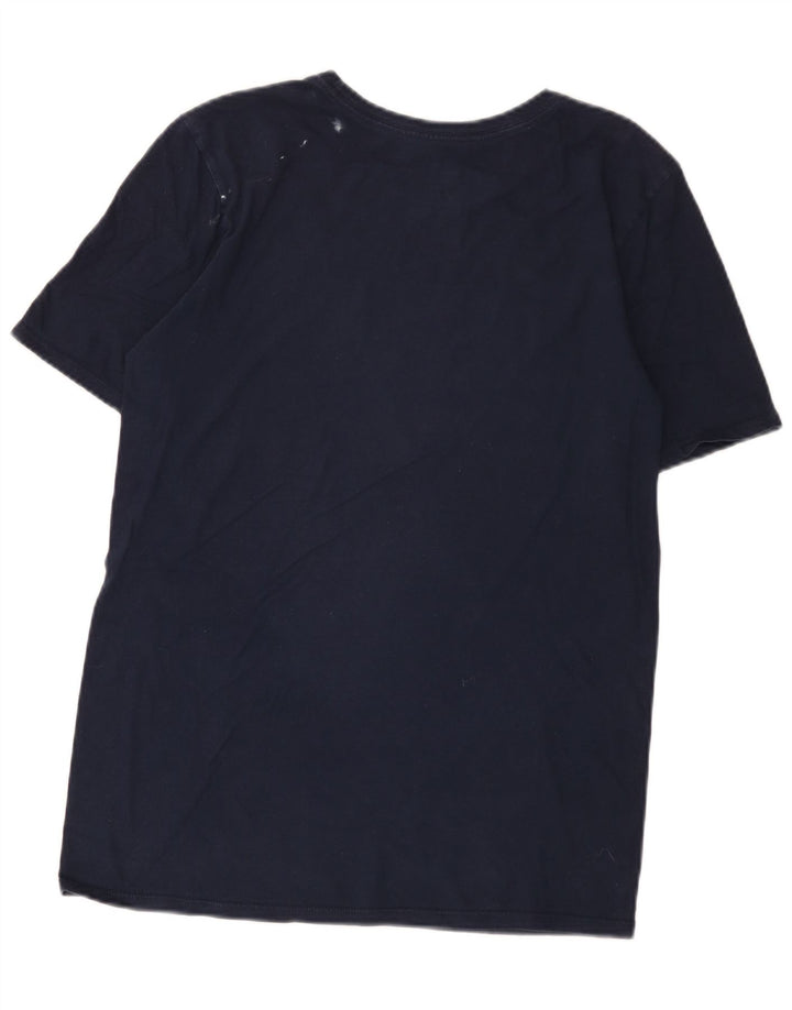 Tricou cu croi atletic Nike pentru bărbați Top mic din bumbac bleumarin