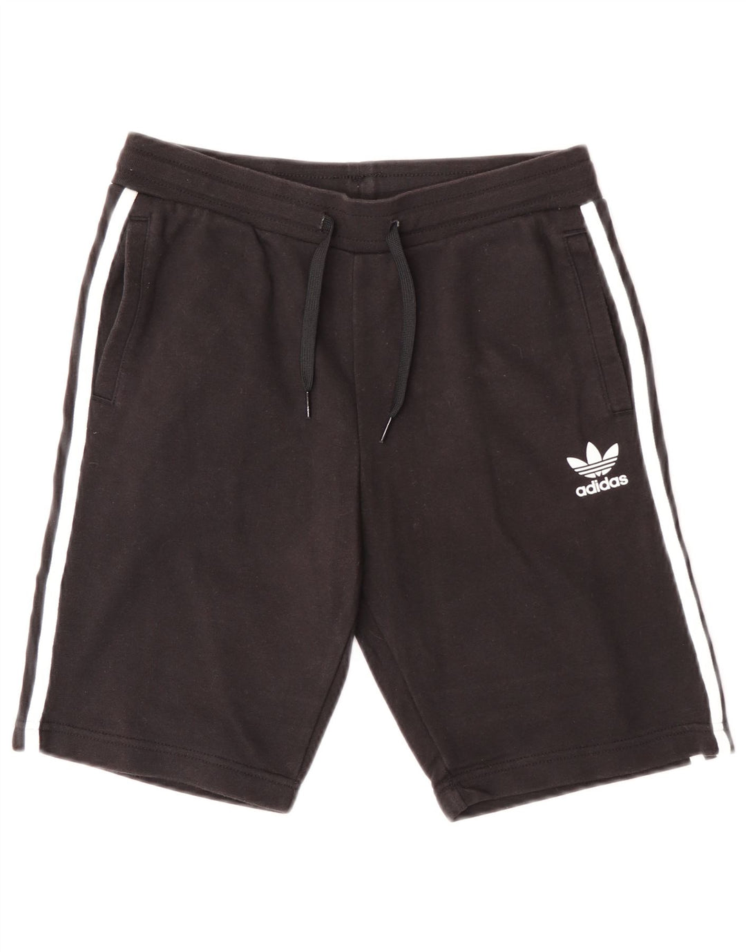 Pantaloni scurți sport pentru băieți Adidas 12-13 ani, bumbac negru