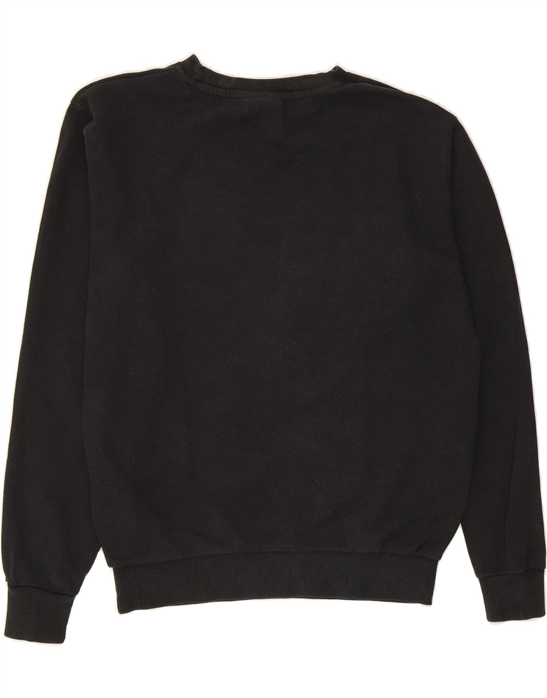 ELLESSE Womens Oversized Graphic Sweatshirt Jumper UK 8 Small Black Cotton Vintage Ellesse and Second-Hand Ellesse from Messina Hembry 