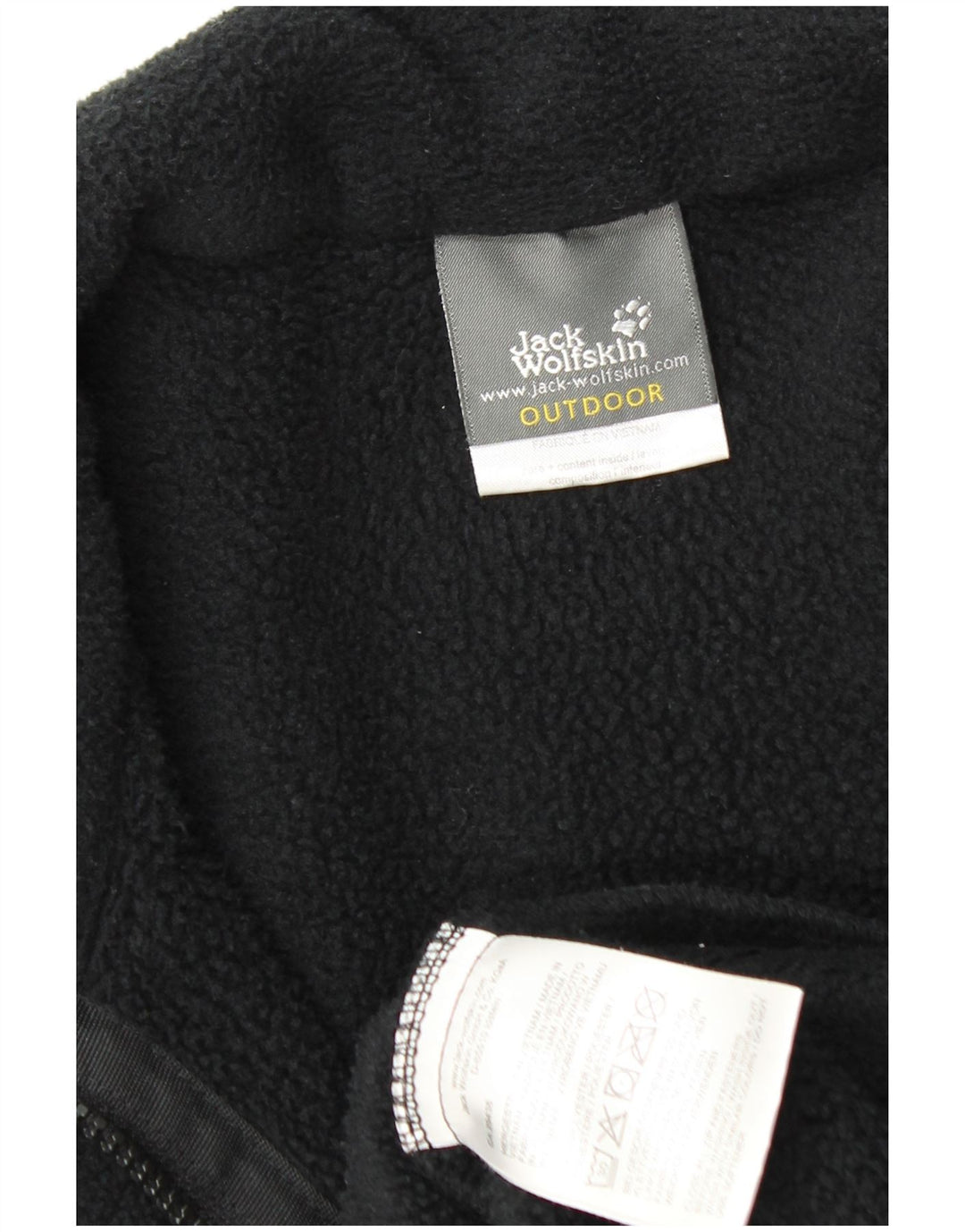 JACK WOLFSKIN Jachetă pentru exterior pentru bărbați din fleece UK 36/38 Poliester negru mic