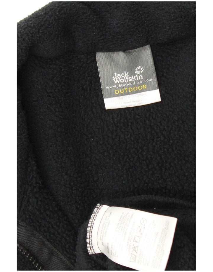 JACK WOLFSKIN Jachetă pentru exterior pentru bărbați din fleece UK 36/38 Poliester negru mic