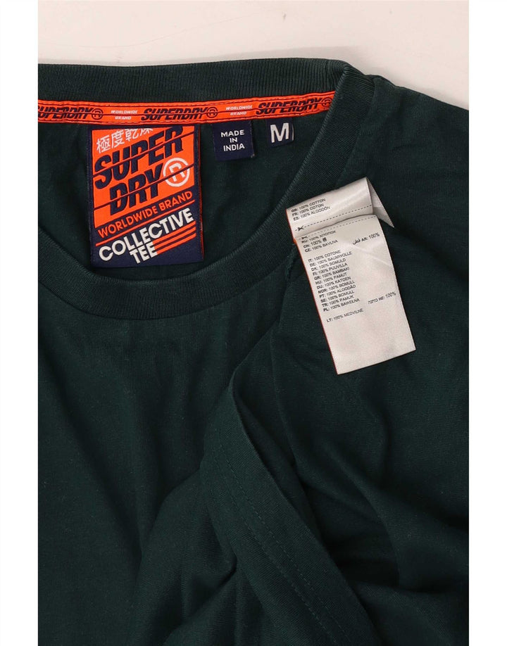 Tricou Superdry pentru bărbați Top din bumbac verde mediu