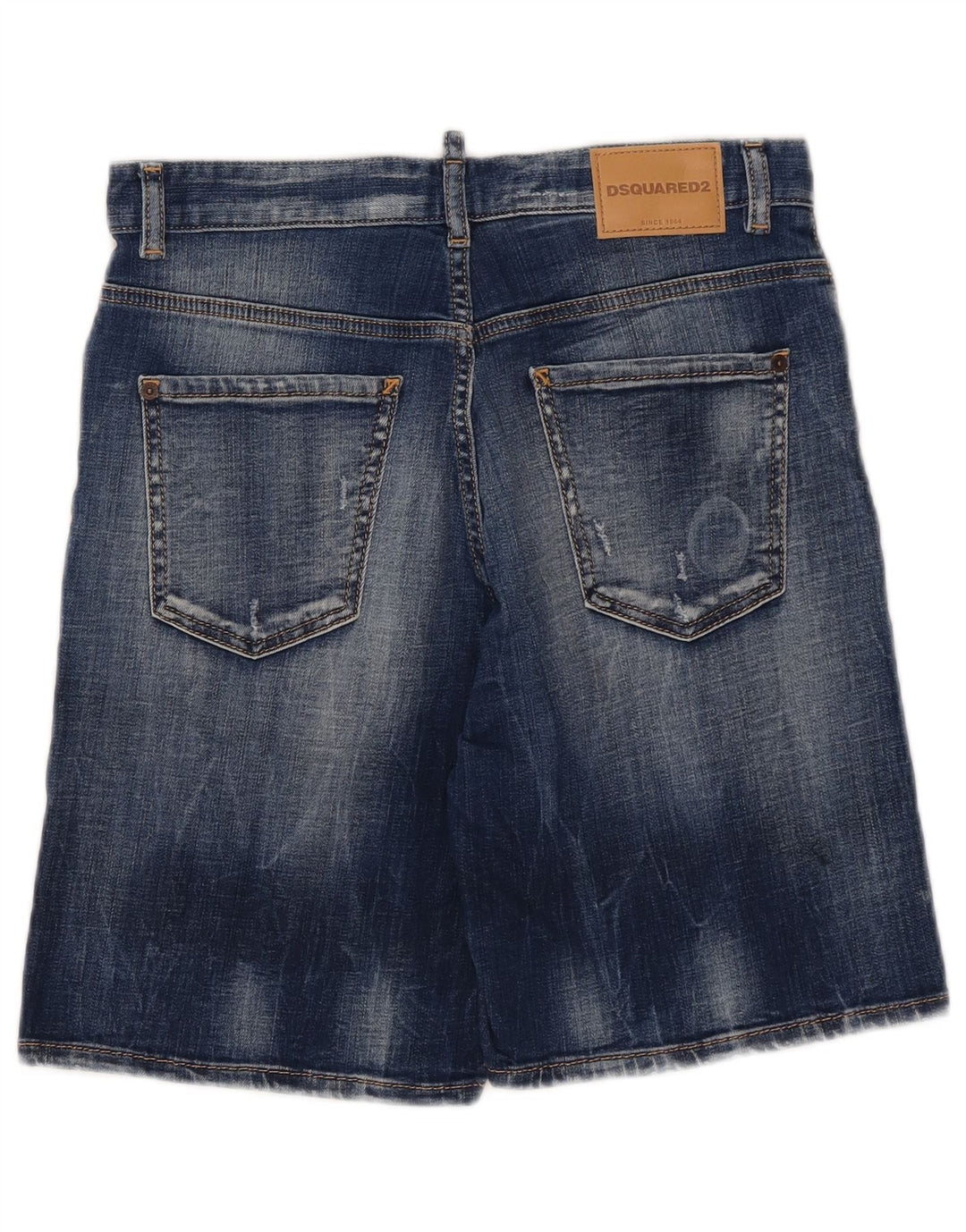 Dsquared2 Pantaloni scurți din denim distressed pentru băieți 13-14 ani W29 Bumbac albastru