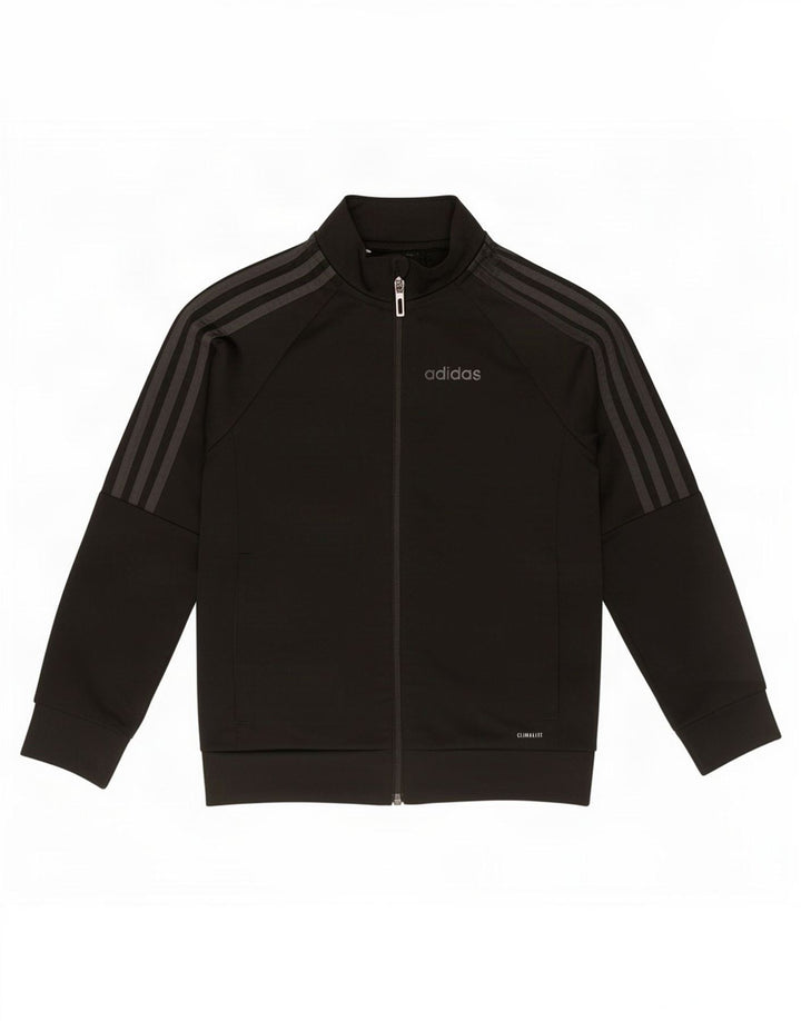 Adidas Boys Climalite Trening Top Jachetă 6-7 ani poliester negru
