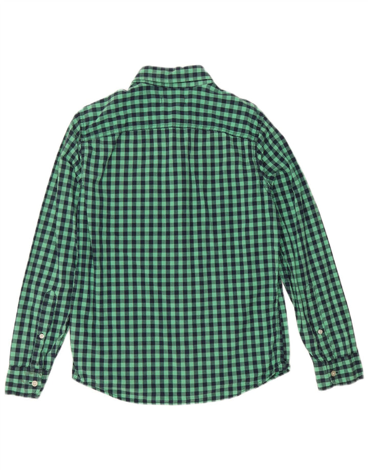 Cămașă Hollister Bărbați Mic Verde Gingham Bumbac