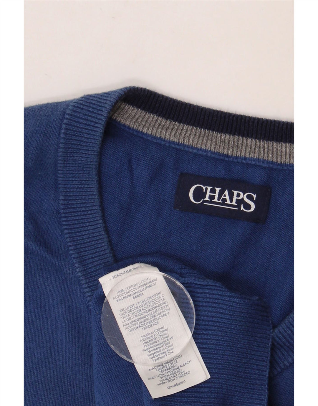 Vesta pentru bărbați CHAPS, XL, bumbac, albastru